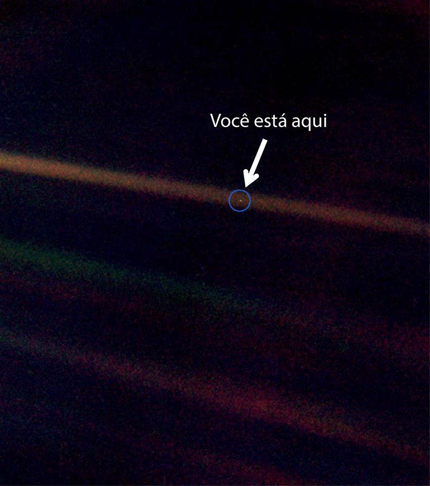 O pálido ponto azul, por Carl Sagan | SenCiência